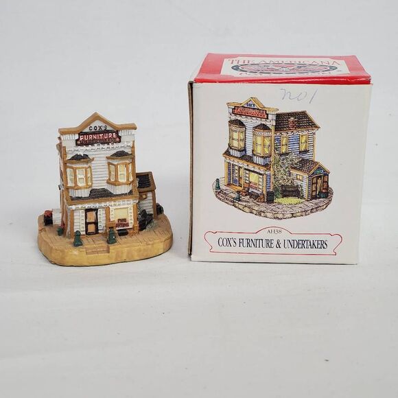 Liberty Falls Cox’s Furniture & Undertakers AH38 Figurine w/ Box - Picture 1 of 3